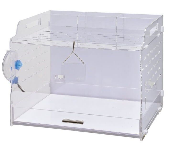 ハリネズミ　ケージ類 Amazon | ハリネズミ ケージ プラスチック 大型 脱出にく デグー