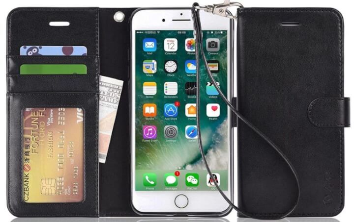 Arae iPhone8 Plus 手帳型ケースカバー